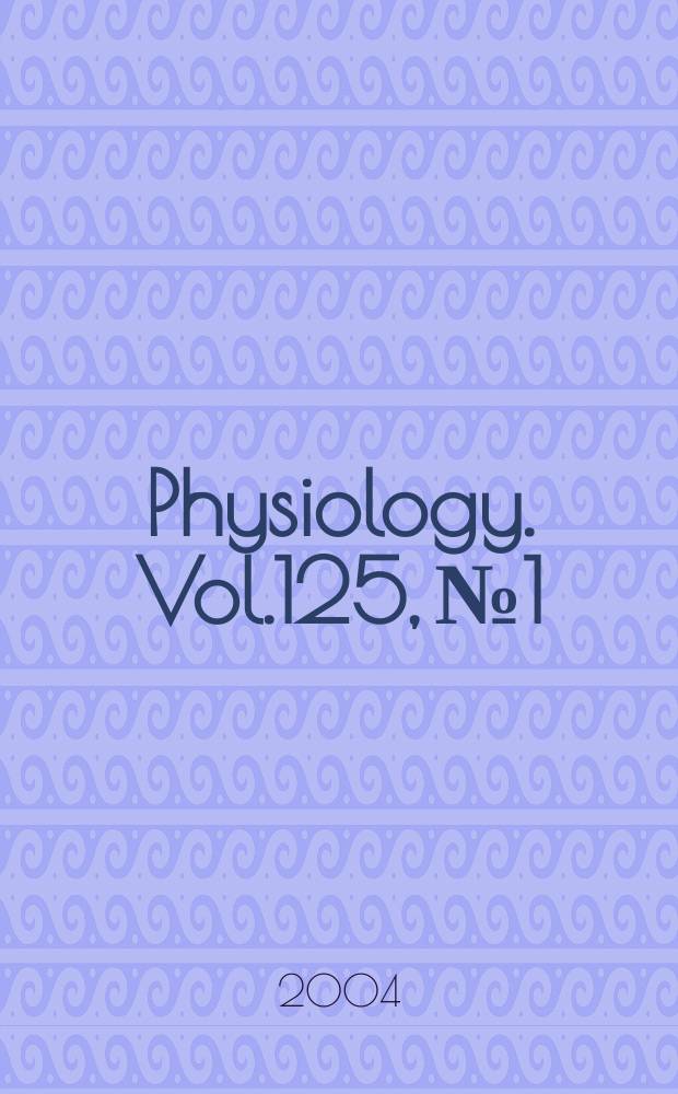 Physiology. Vol.125, №1