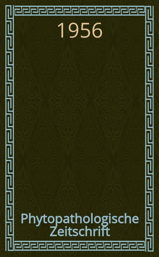 Phytopathologische Zeitschrift