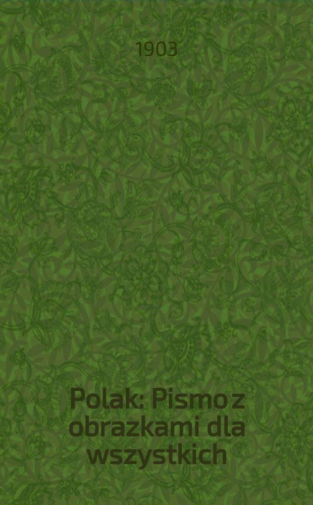 Polak : Pismo z obrazkami dla wszystkich