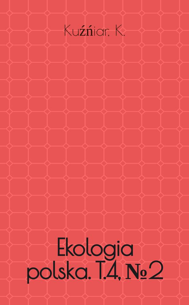 Ekologia polska. T.4, №2 : Energia rozkładu błonnika w glebach leśnych