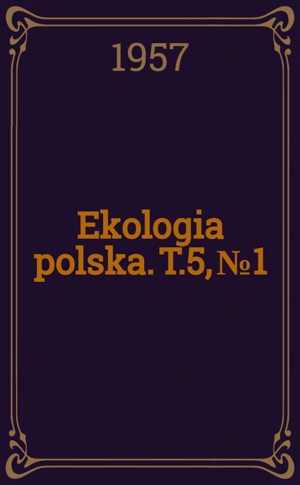 Ekologia polska. T.5, №1 : Płukanie pokarmów przez nutrie