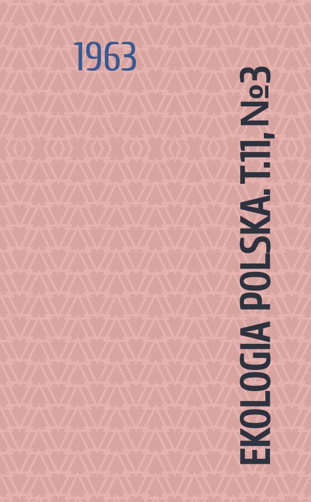 Ekologia polska. T.11, №3 : Population growth induced by disturbance in the ecological structure of the population
