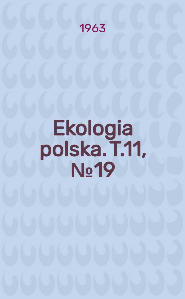 Ekologia polska. T.11, №19 : The Biomass of the bottom fauna of 42 lakes in the Wegorzewo district