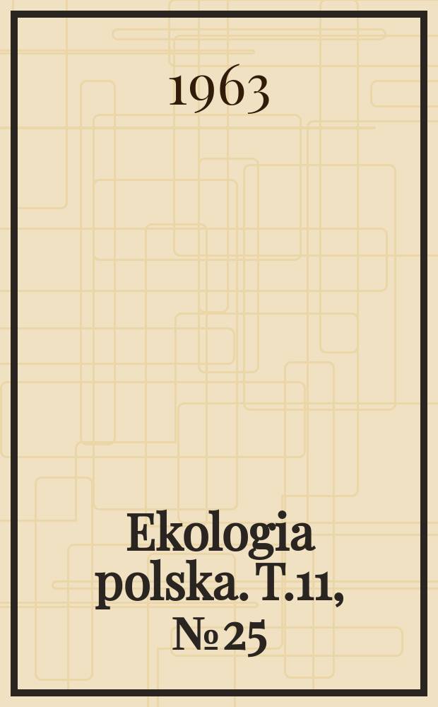 Ekologia polska. T.11, №25 : Über die potenziale Verdunstung auf den Hügel
