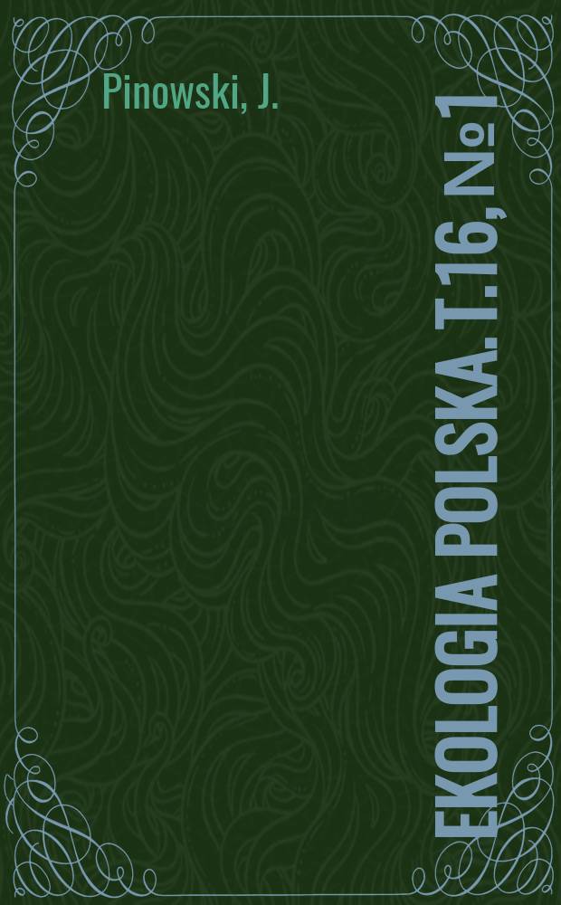 Ekologia polska. T.16, №1 : Fecundity, mortality, numbers and biomass dynamics of a population of the Tree Sparrow (Passer M. Montanus L.)
