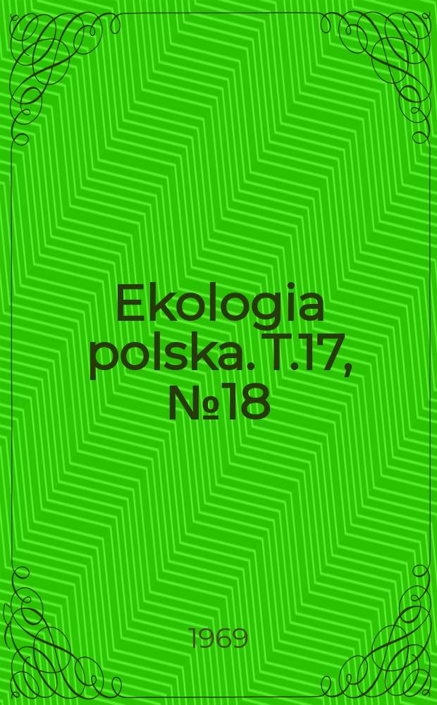 Ekologia polska. T.17, №18 : Primary production of a ryefield
