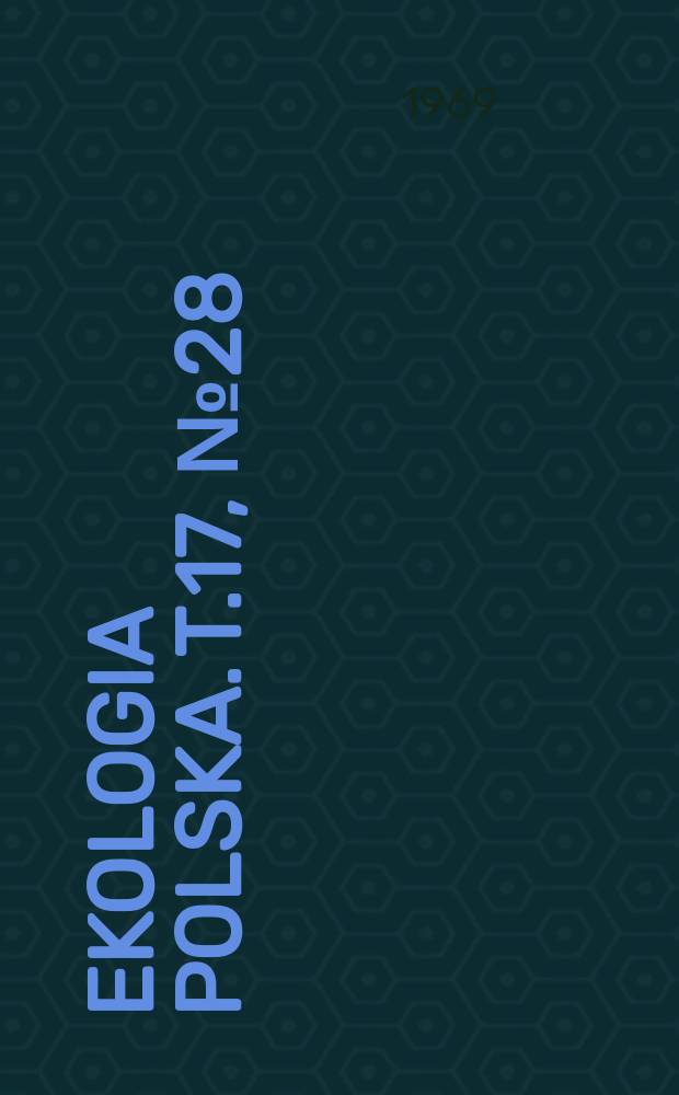 Ekologia polska. T.17, №28 : Appareils expérimentaux étude écologique des cavernicoles aquatiques