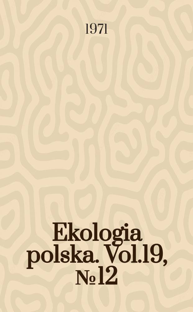 Ekologia polska. Vol.19, №12 : Productivity investigation of two types of meadows in the Vistula valley