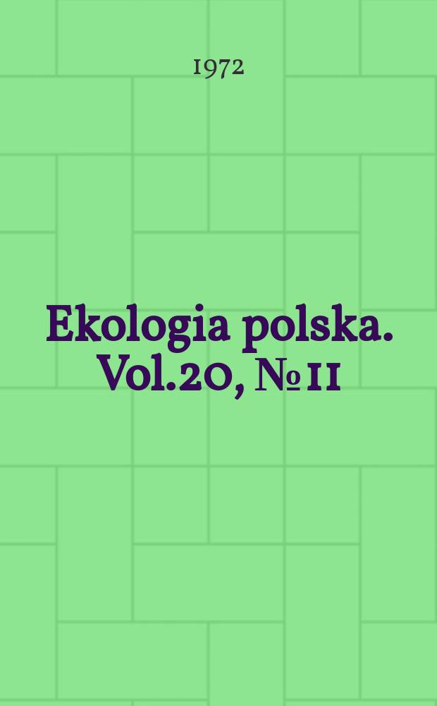 Ekologia polska. Vol.20, №11 : Two interaction types of ants living