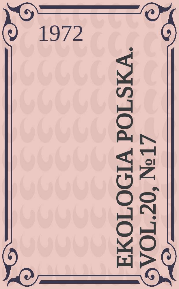 Ekologia polska. Vol.20, №17 : The influence of ants on the meadow invertebrates