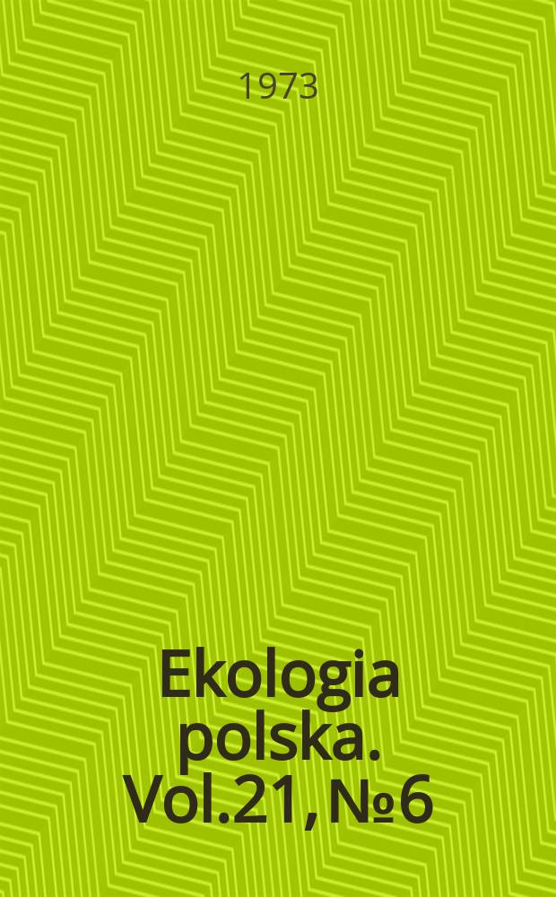 Ekologia polska. Vol.21, №6 : Algae concomitant with Spongilla