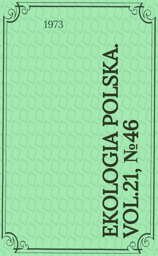 Ekologia polska. Vol.21, №46 : The successive infection of insect pathogenic fungi