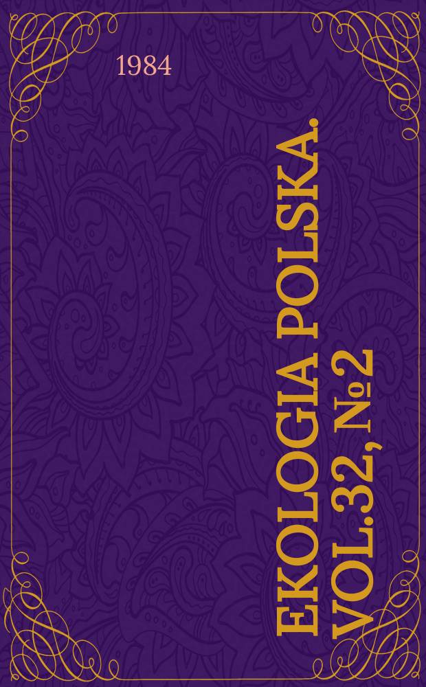 Ekologia polska. Vol.32, №2