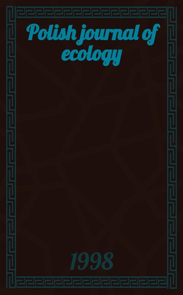 Polish journal of ecology : Form. Ekologia pol. Vol.46, №2