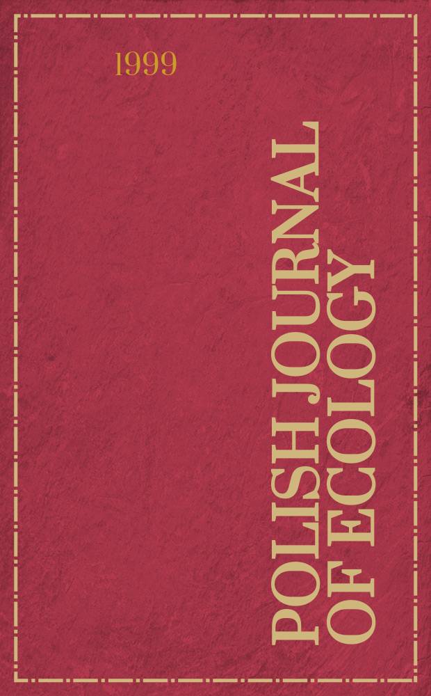 Polish journal of ecology : Form. Ekologia pol. Vol.47, №2