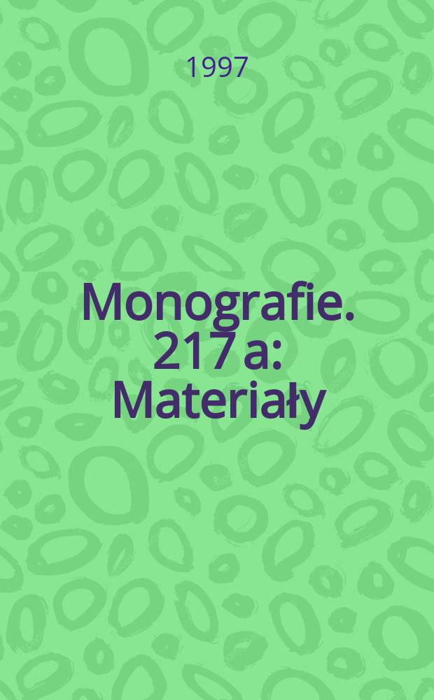 Monografie. 217[a] : Materiały