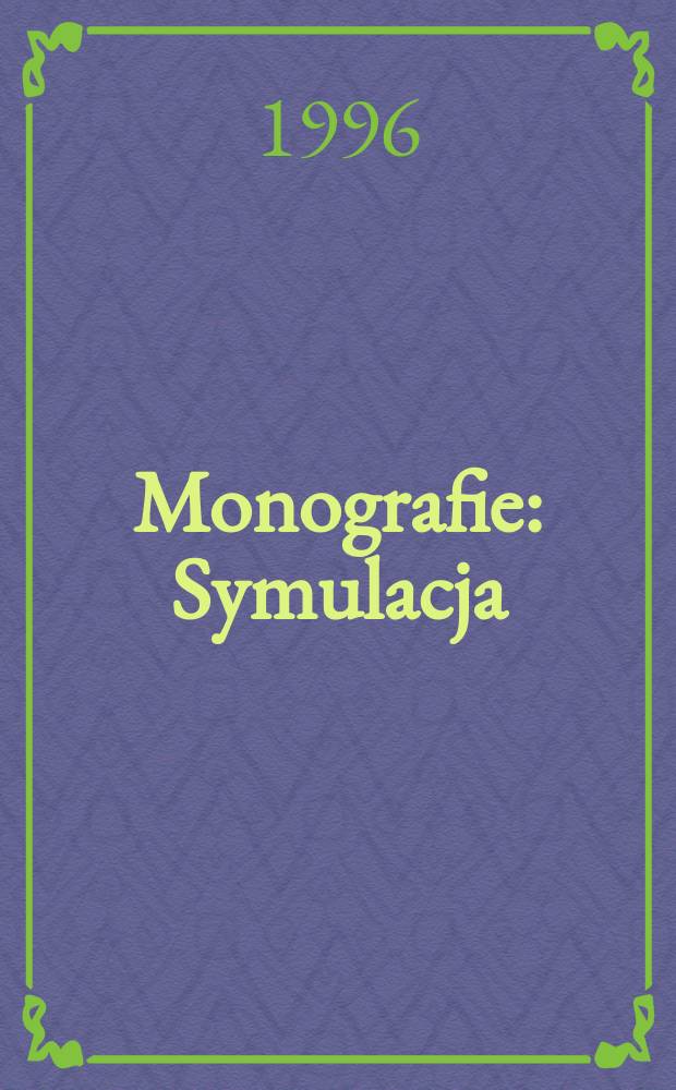 Monografie : Symulacja