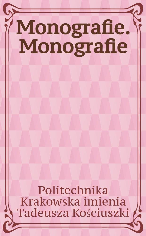 Monografie. Monografie