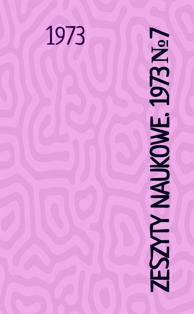 Zeszyty naukowe. 1973 № 7 : Wykorzystanie zjawiska elekcji do