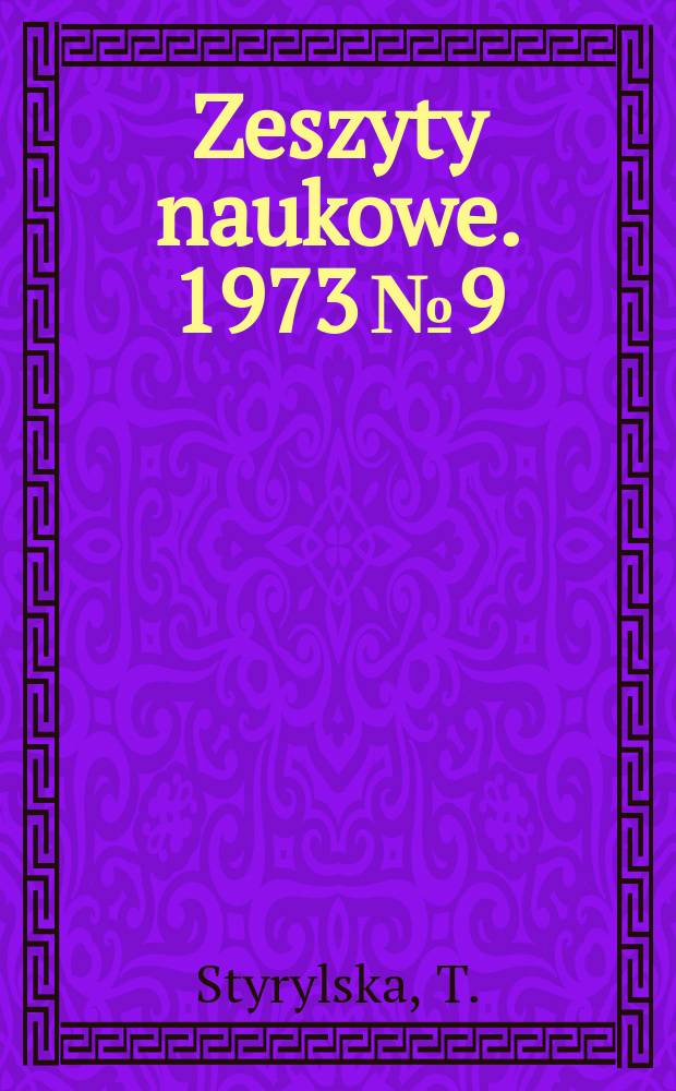 Zeszyty naukowe. 1973 № 9 : Obliczanie entalpii tworzenia metoda