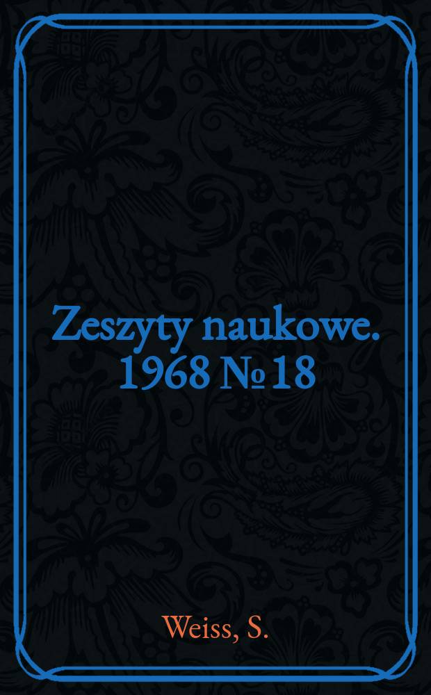 Zeszyty naukowe. 1968 № 18 : Stateczność cienkościennych układów prętowych wiązanych