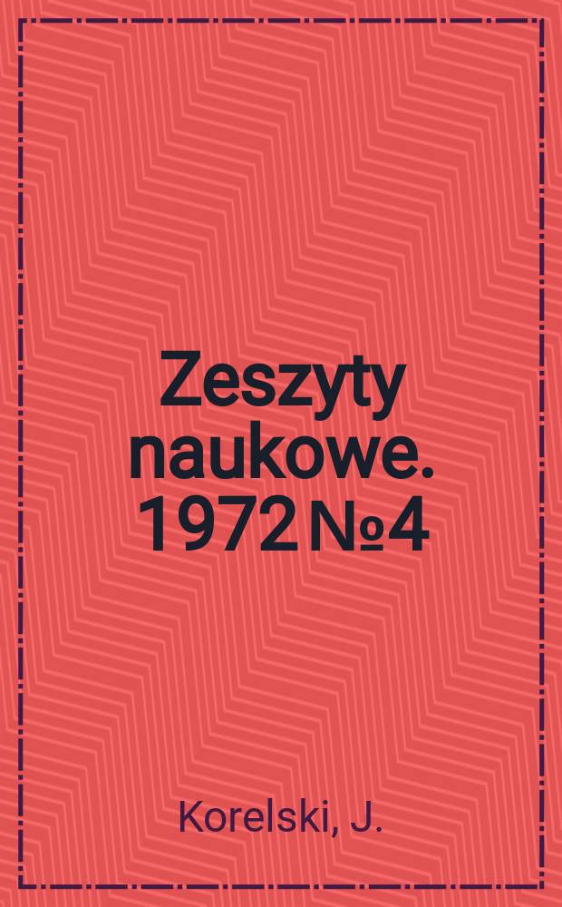 Zeszyty naukowe. 1972 № 4 : Ustroje mieczowane Obliczenie konstrukcji zastrzałowych