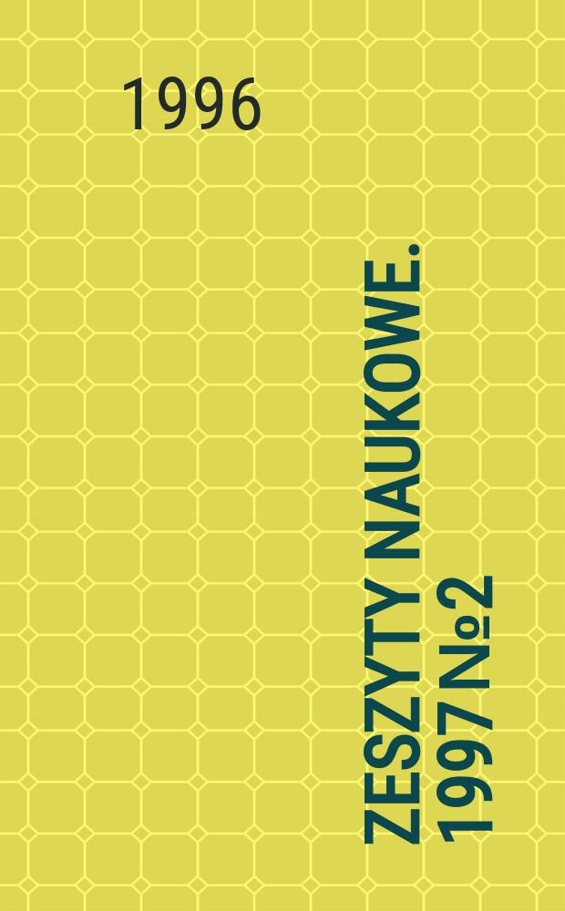 Zeszyty naukowe. 1997 № 2 : Magnetic properties and...
