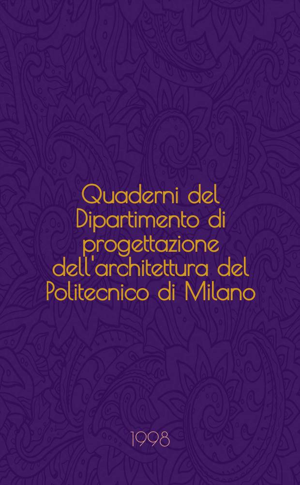 Quaderni del Dipartimento di progettazione dell'architettura del Politecnico di Milano : QA Opere varie. 21 : Viaggio in Russia