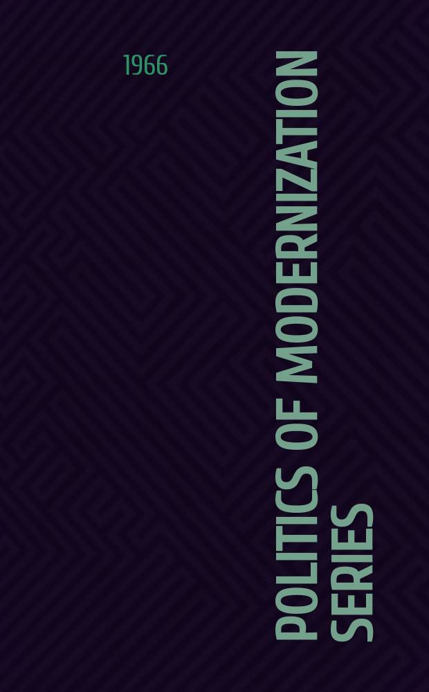 Politics of modernization series