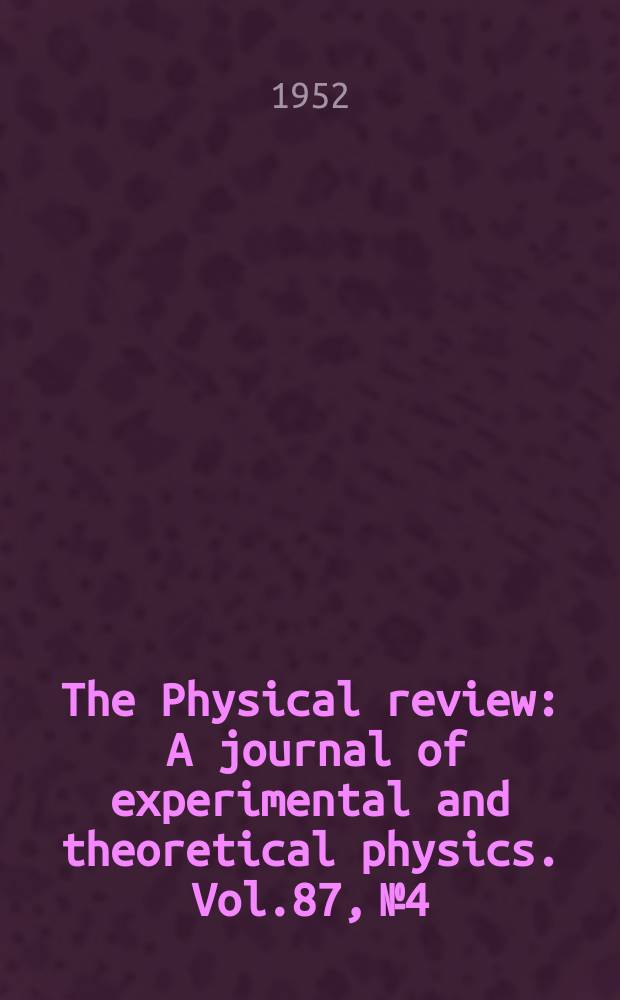 The Physical review : A journal of experimental and theoretical physics. Vol.87, №4