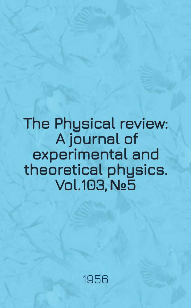 The Physical review : A journal of experimental and theoretical physics. Vol.103, №5