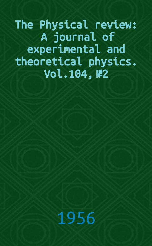 The Physical review : A journal of experimental and theoretical physics. Vol.104, №2