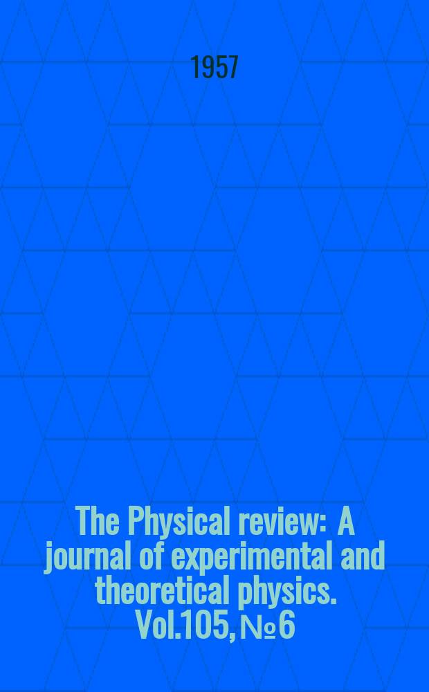 The Physical review : A journal of experimental and theoretical physics. Vol.105, №6