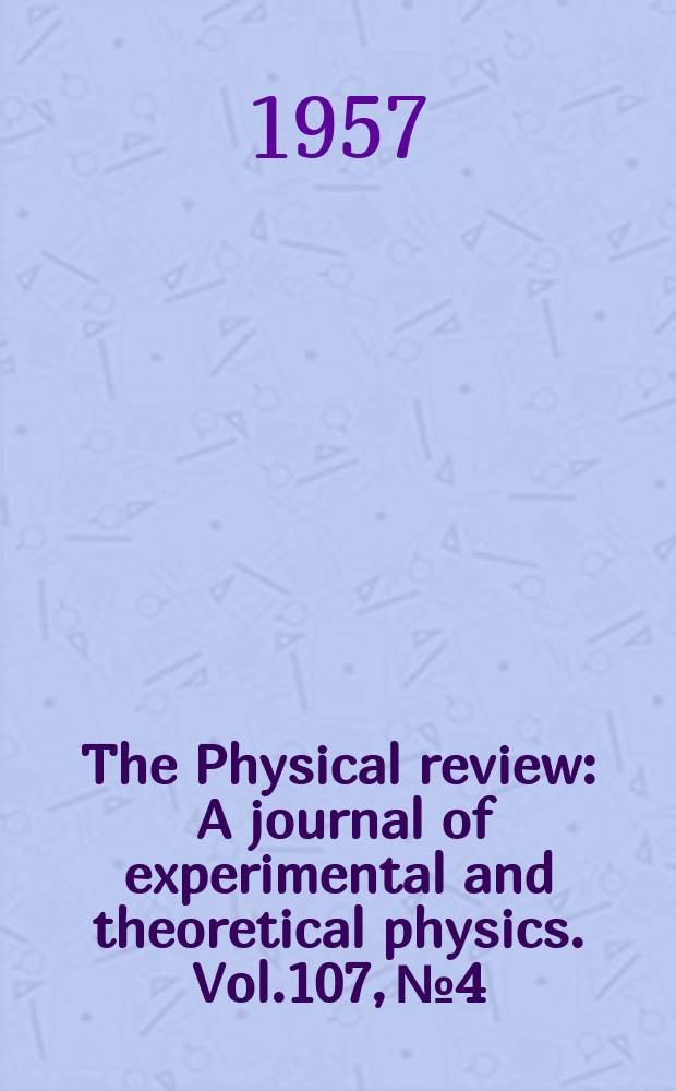 The Physical review : A journal of experimental and theoretical physics. Vol.107, №4