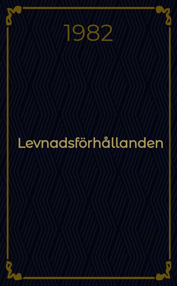 Levnadsförhållanden : Rapport. Politiska resurser