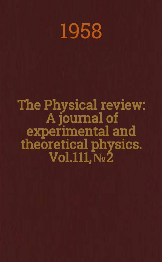 The Physical review : A journal of experimental and theoretical physics. Vol.111, №2