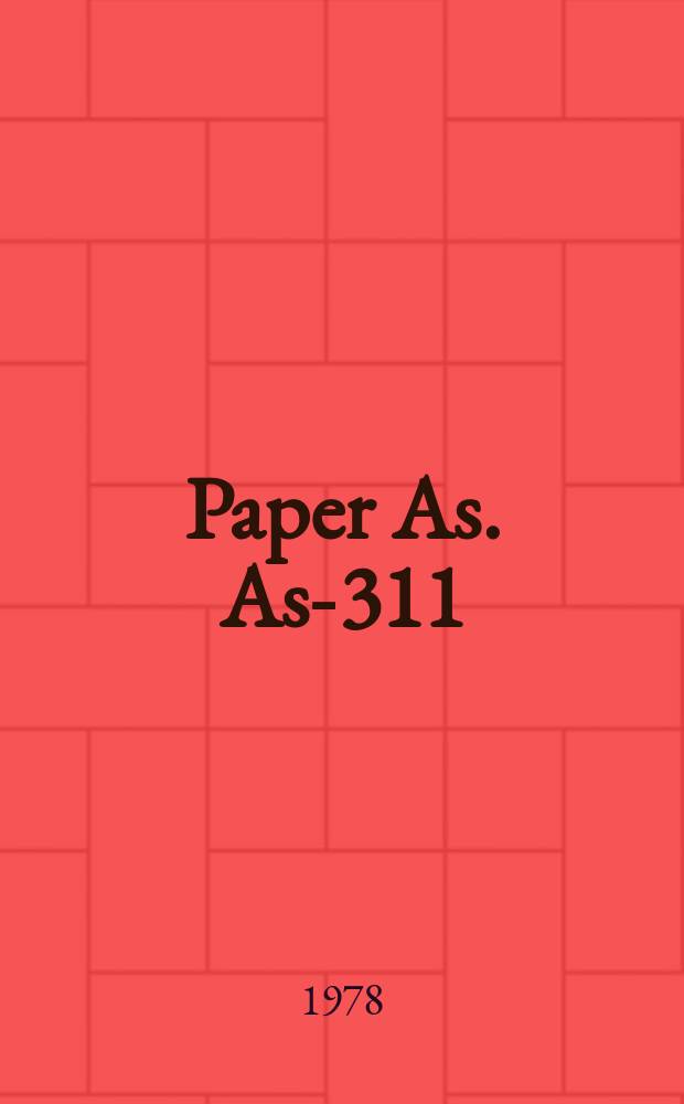 Paper As. As-311