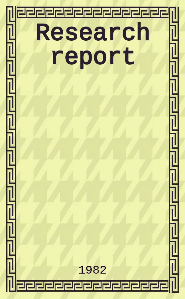Research report