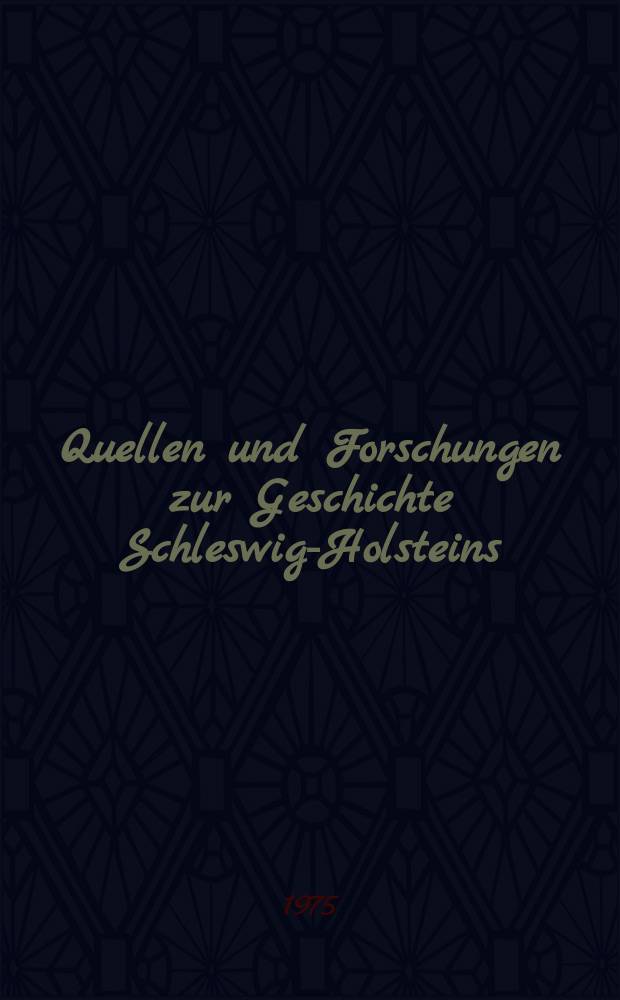 Quellen und Forschungen zur Geschichte Schleswig-Holsteins : Hrsg. von der Ges. f&uuml;r Schleswig-Holsteinische Geschichte. Bd.67 : Die Privilegien der Landschaft...