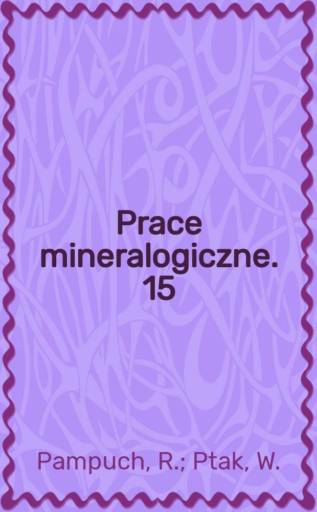 Prace mineralogiczne. 15 : Infrared spectra and structure of 1:1 layer lattice silicates