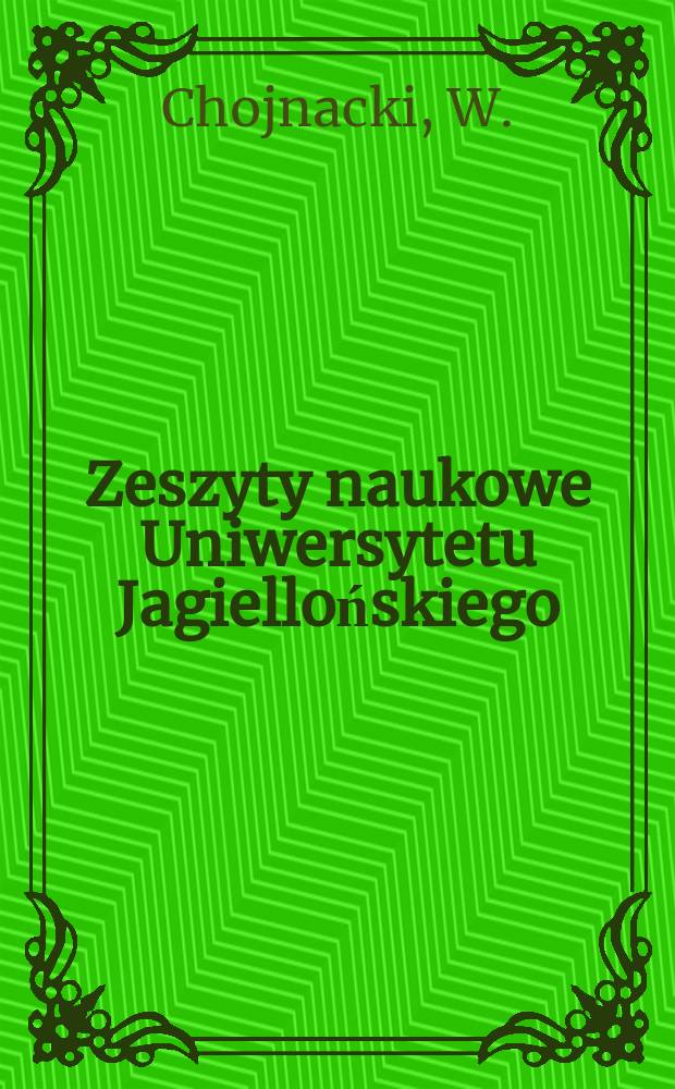 Zeszyty naukowe Uniwersytetu Jagiellońskiego : Bibliografia wydawnictw zwartych Polonii ...