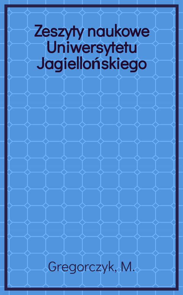 Zeszyty naukowe Uniwersytetu Jagiellońskiego : Międzynarodowe porty lotnicze