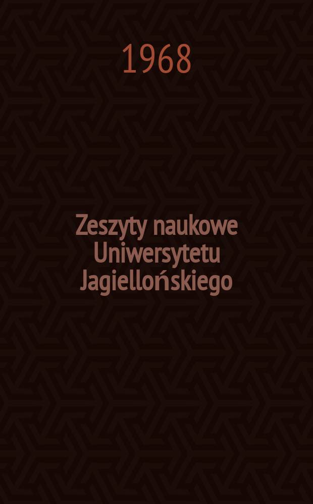 Zeszyty naukowe Uniwersytetu Jagiellońskiego