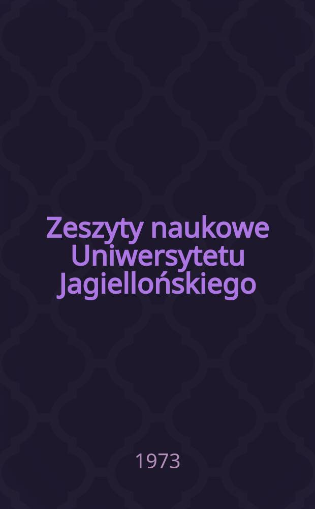 Zeszyty naukowe Uniwersytetu Jagiellońskiego : Przestępczość nieletnich