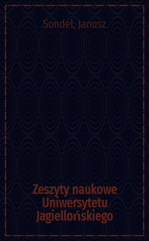 Zeszyty naukowe Uniwersytetu Jagiellońskiego : Ze studi&oacute;w nad prawem rzymskim ...