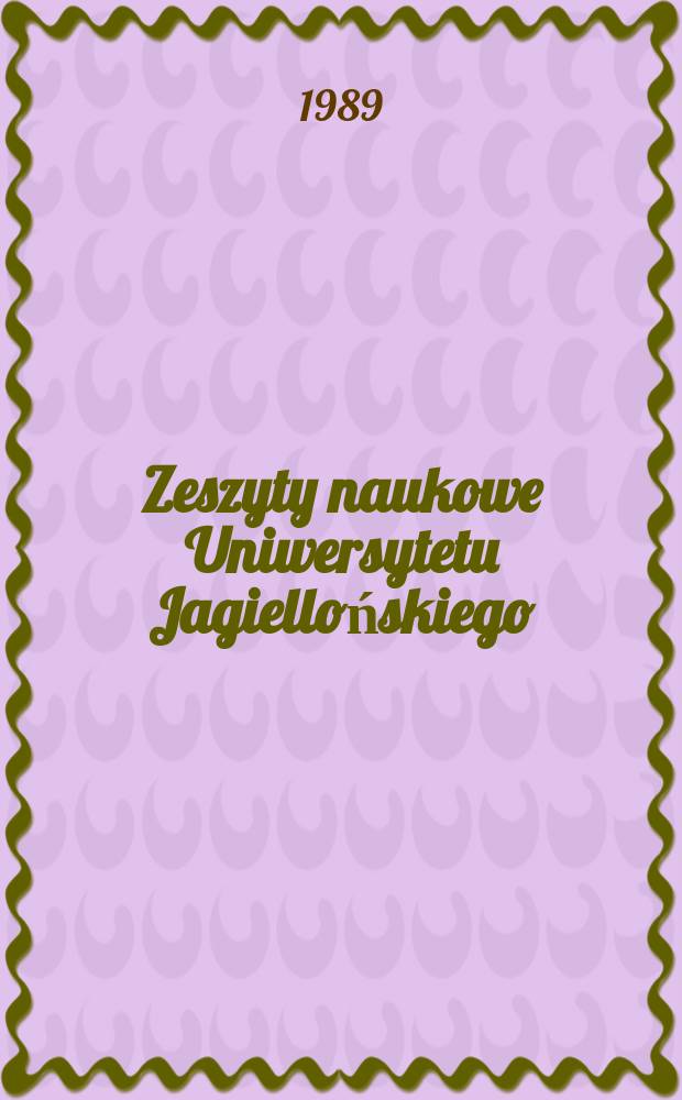 Zeszyty naukowe Uniwersytetu Jagiellońskiego : Die Freiheitsstrafe