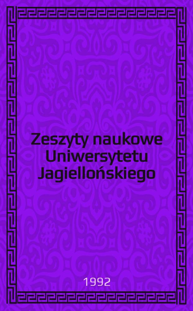 Zeszyty naukowe Uniwersytetu Jagiellońskiego : Studia z historii prawa