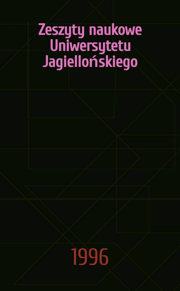 Zeszyty naukowe Uniwersytetu Jagiellońskiego