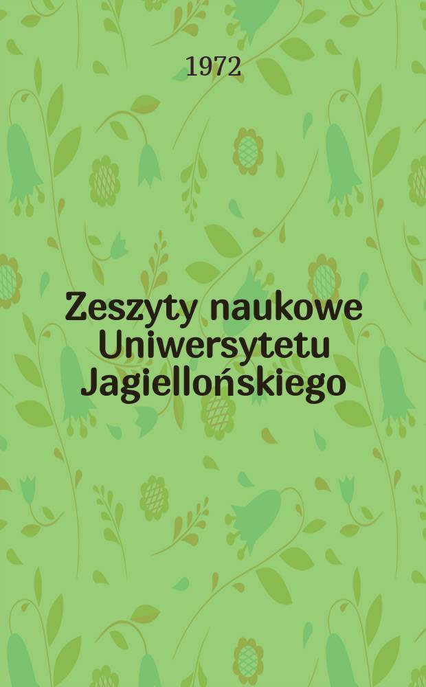 Zeszyty naukowe Uniwersytetu Jagiellońskiego : Problemy modernizacji początkowego ...