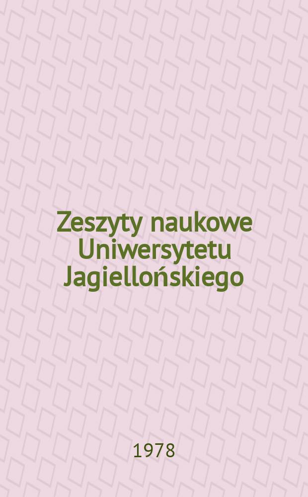 Zeszyty naukowe Uniwersytetu Jagiellońskiego : Teoria i praktyka upowszechniania kultury